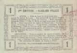France 1916 1 Franc - Laon - Regional Coupon - 16-06-1916 - Serial 19 XF