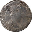 France  HENRI III - FRANC WITH FLAT COLLAR 1581 C SAINT LÔ FF+