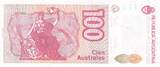Argentina  100 Australes D. F. Sarmiento - Liberty - 1990 - Serial R Remplacement UNC