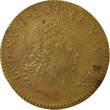 France 1 token Louis XV - Brass Counter Token, Capture of Hondarribia -Nuremberg XF