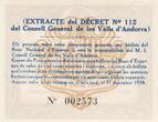 Andorra 1 peseta 1 Pesseta - 1936 UNC