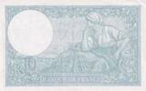 France 1941 10 Francs Minerva - 19-06-1941 - Serial W.84362 AU