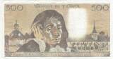 France 1981 500 francs - Pascal - 02-07-1981 - Serial V.142 VF