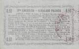 France 50 centimes 1916 50 Cents - Laon - Regional Coupon - 16-06-1916 - Serial 26 VF