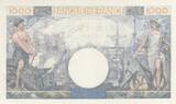 France 1944 1000 Francs - Commerce and Industry - 06-04-1944 - Serial H.2055 AU
