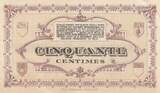 France 50 centimes 50 Cents - Lons-le-Saunier - Chamber of Commerce - 1918 - Serial B-H VF