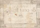 France  100 Francs - 18 Nivose An III - (07.01.1795) - Sign. Haze - Serial 1780 VF
