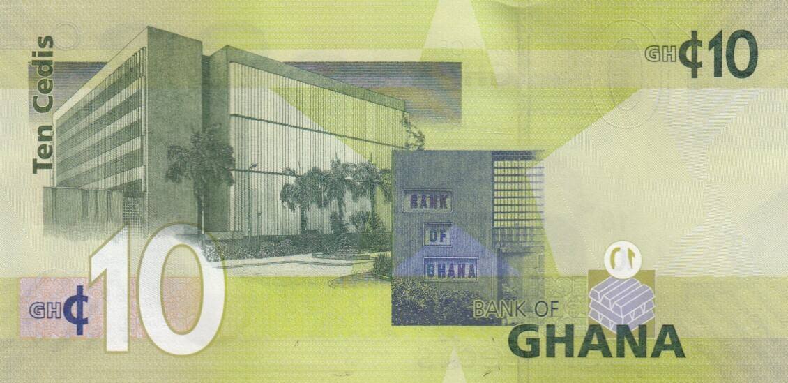 Ghana 10 cedis 10 Cédis - 2017 - UNC - P.39 | MA-Shops