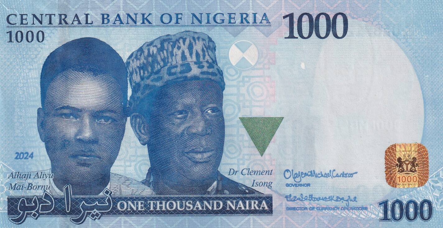 Nigeria 1000 Naira 2016 - Alhajo Aliyu Mai-Bornu - Dr Clement Isong ...