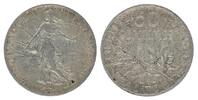 France 50 centimes 50 Cents Semeuse - 1918 - Silver -