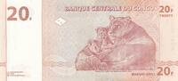 Congo (RDC) 20 francs 20 Francs 1997 - Lions -