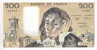 France 500 francs 500 Francs - Pascal - 03-03-1988 - Serial D.273 - PCGS 65 PPQ -
