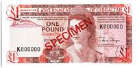 Gibraltar 1 pound 1 Pound Elisabeth II - 1983 - PMG 66 EPQ Serial K000000 -
