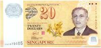 Singapore 20 dollars 20 Dollars E.Y. bin Ishak - 40 years of CIA - 2007 Polymer -