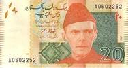 Pakistan 20 rupees 20 Rupees M. Ali Jinnah - Mohen Jo Daro Larkana -2015 -