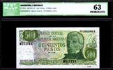 Argentina 500 pesos 500 Pesos J. San Martin - Specimen- 1972 - ICG UNC63 - P.292s -