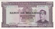 Mozambique 500 escudos 500 Escudos - Xavier Caldas - Arms - 1967 -