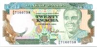 Zambia 20 kwacha 20 Kwacha Pres. K. Kaunda - Building ND - 1991 -