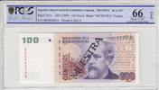 Argentina 100 pesos 100 pesos, M. Argentino Roca - 1999 - Spécimen - PCGS 66OPQ -