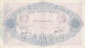 France 500 francs 500 Francs Blue and pink - 29-12-1939 Serial O.3923 -