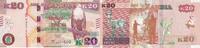 Zambia 20 kwacha 20 Kwacha - Eagle - Black Lechwe - 2020 - Serial DX.20 -