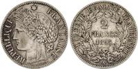 France 2 francs 2 Francs Ceres - 1895 A Paris Silver - VF to XF -