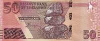 Zimbabwe 50 dollars 50 Dollars - Chiremba - Men - 2020 - Serial ZZ Replacement -