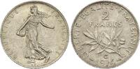 France 2 francs 2 Francs Semeuse - 1914 C Castelsarrasin - Silver -