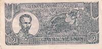 Viet Nam 5 dong 5 Dong - Ho Chi Minh - ND (1948) - Letter HL-Q072113- XF - P.17 -