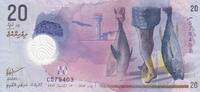 Maldives 20 rufiyaa 20 Rufiyaa, Fisherman, fish - Dhaw - Polymer 2020 -
