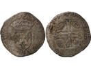 France douzain HENRY III - DOUZAIN WITH TWO H, 1st TYPE - 1577 F ANGERS -