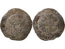 France douzain HENRY III - DOUZAIN WITH TWO H, 1st TYPE - 1577 B ROUEN -