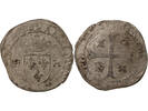 France douzain HENRY III - DOUZAIN WITH TWO H, 3rd TYPE - 1576 O RIOM -