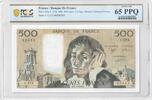 France 500 francs 500 Francs - Pascal - 03-03-1988 - Serial C.273 - PCGS 65 PPQ -