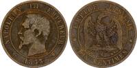 France 10 centimes 10 Centimes Napoleon III Nude head - 1855 MA Marseille -