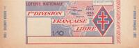 France 1/10 franc 1/10 - 1 ère Division Française Libre - 1940-1945 -