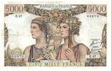 France 5000 francs 5000 Francs Sea and Countryside - 01-02-1951 - Serial E.47 - F.48.03 -