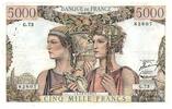 France 5000 francs 5000 Francs Sea and Countryside - 16-08-1951 - Serial G.73 - F.48.05 -