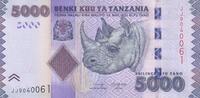 Tanzania 5000 schillingi 5000 Schillingi Rhinoceros - Mining - 2020 -