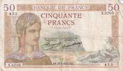 France 50 francs 50 Francs Ceres - 25-02-1937 - Serial X.5705 -