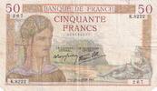 France 50 francs 50 Francs Ceres - 28-04-1938 - Serial K.8222 -