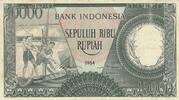 Indonesia 10000 rupiah 10000 Rupiah - Workers - River - 1964 - Various serial -