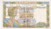 France 500 francs 500 Francs La Paix - 05-11-1942 - Serial T.7385 -
