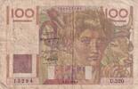 France 100 francs 100 Francs - Young farmer - 07-04-1949 - Serial U.320 -