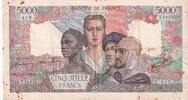 France 5000 francs 5000 Francs France and colonies - 04-10-1945 - Serial T.1451 -