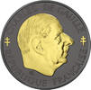 France 1 franc Charles de Gaulle - RUTHENIUM Colours & GOLD - 1 Franc 1988 -