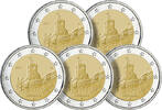 Germany LOT 5 X 2 Euros Commémo. 2022 - Thuringia - Wartburg Castle (5 Workshops) -