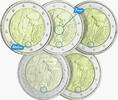 Germany LOT 5 X 2 Euros Commemorative. UNC 2022 - 35 years of the ERASMUS Programme (5 Workshops) -