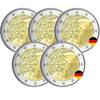 Germany BLISTER BE 5 X 2 Euros Commémo. Germany 2022 - 35 years of the ERASMUS Programme (5 Workshops) -