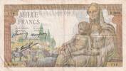 France 1000 francs 1000 Francs Goddess Demeter - 27-05-1943 - Serial B.5920 -